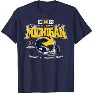Michigan Wolverines 2024 Cfp National Championship Blitz Tshirt